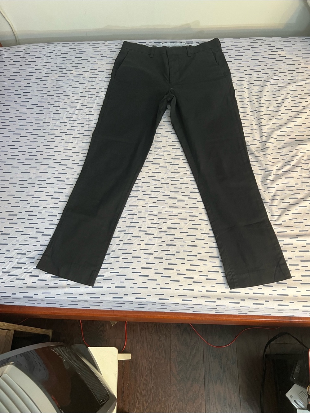 Murano Black Men's Chinos - Straight Fit
